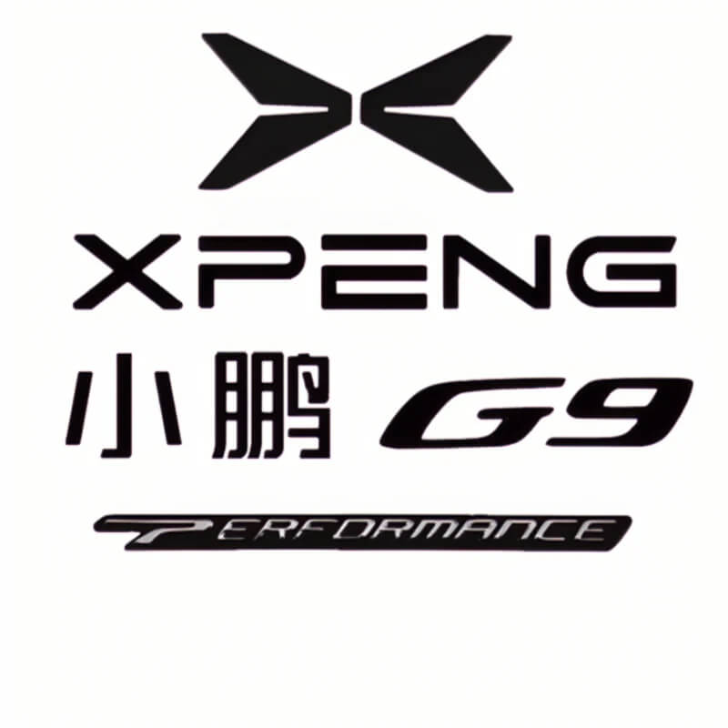 Car Body Blackened Logo For Xpeng