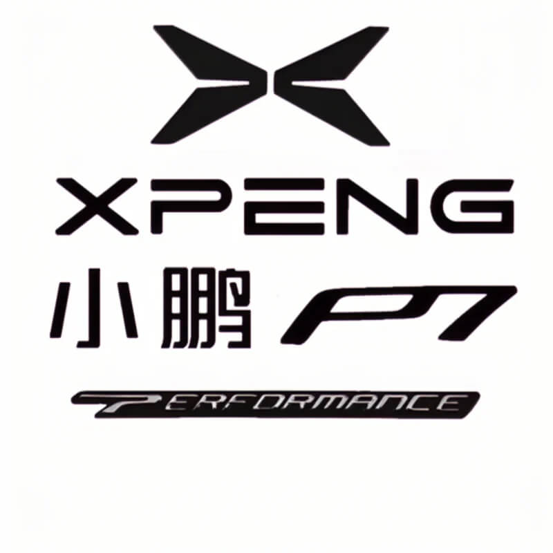 Car Body Blackened Logo For Xpeng