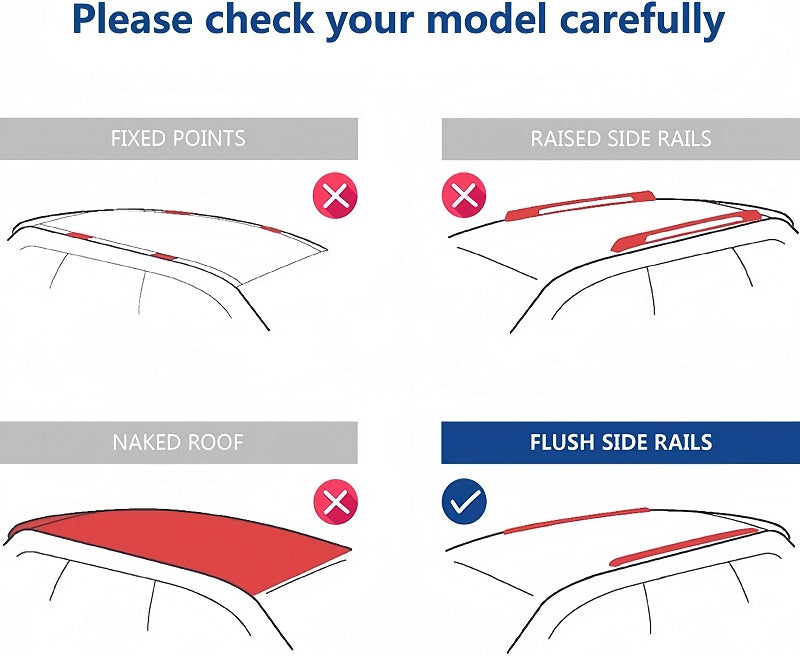 Car Top Luggage Rack Crossbar for XPENG G6 (Two Sticks)