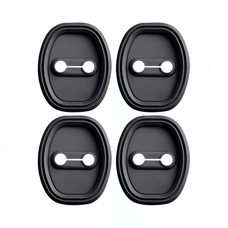 Door Lock Buckle Prot Cover with Anti-vibration Pad for XPENG