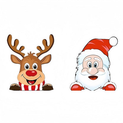 Father Christmas & Reindeer Stickers for XPENG