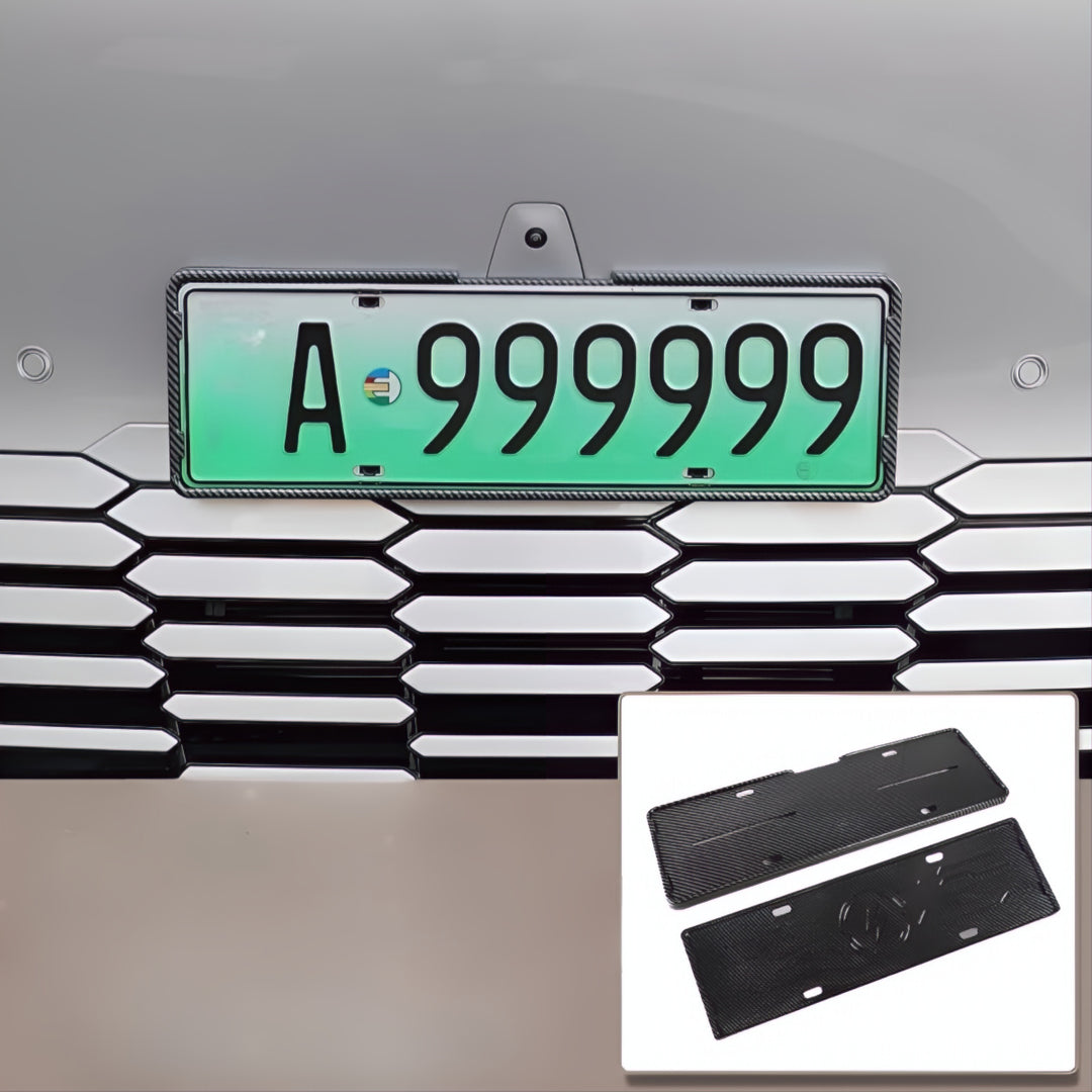 License plate frame for X9