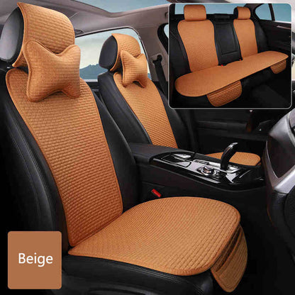 Linen Car Seat Cushion for XPENG (7-seater full set)