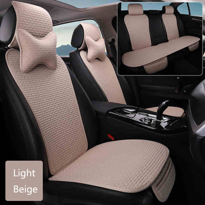Linen Car Seat Cushion for XPENG (7-seater full set)