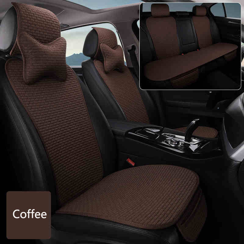 Linen Car Seat Cushion for XPENG (7-seater full set)