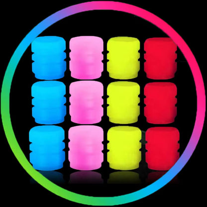 20 Pcs Luminous Valve Caps Fluorescent for XPENG